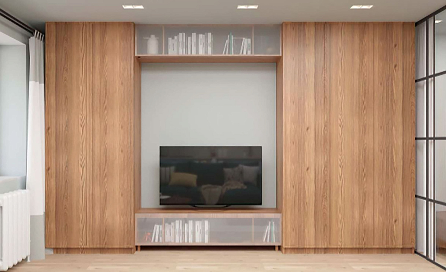 Типовой дизайн-проект однокомнатной квартиры ЖК на Троицкой (53 м2)